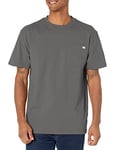 Dickies Men's Heavyweight Crew Neck Short Sleeve Tee Big-Tall T-Shirt, Charcoal, 3XL