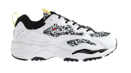 Fila Ray Tracer Womens White/Black Trainers - Multicolour - Size UK 4.5