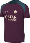 Nike PSG Top PSG Y NK DF Strk SS Top K, Bordeaux/Bordeaux/Geode Teal/Guava Ice, FN9862-613, XS