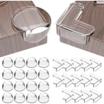 GABRIELLE 30 pcs Protection Coin de Table pour Bébé, Protège Angle de Table Bebe avec Super Colle Améliorée, Kit Securite Bebe pour Maison, Bureau,