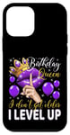 Coque pour iPhone 12 mini Fête d'anniversaire « Birthday Queen I Don't Get Older I Level Up »