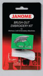 (4F10) Janome Brush out kit for broderimaskin / Brush-Out Embroi