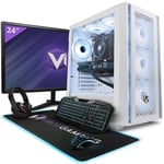 Vibox V-22 PC Gamer - 24" Écran Pack - AMD Ryzen 5 4500 Processeur 4.1GHz - Nvidia GTX 1650 4Go - 16Go RAM - 480Go SSD - Windows 11 - WiFi