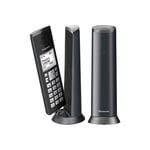 Panasonic KX-TGK222EB Designer Cordless Phone, Twin Handset with Answer Machine