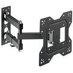 Allcam L293XS Universal Swivel Arm TV Wall Bracket for 19-32 inch LCD/LED TV w/Free 360° Pan Tilt 12° Max Mount Size 200x200mm Holds up to 30KG Weight