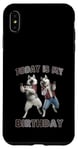 Coque pour iPhone XS Max Aujourd'hui, c'est mon anniversaire, Husky Friends Fun