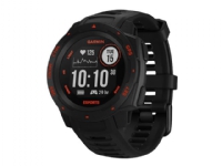 Garmin Instinct - eSports Edition - svart lava - sportklocka med rem - silikon - lavasvart - handledsstorlek: 132-224 mm - monokrom - Bluetooth, Wi-Fi, ANT+ - 53 g