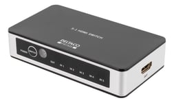 Deltaco PRIME HDMI-7027 - Video/audio switch - 5 x HDMI - stasjonær