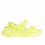 Crocs Womenss Hiker Xscape Sandals in Lime - Lime Green Rubber - Size UK 3-4