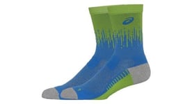 Chaussettes unisexe asics performance run crew vert bleu