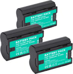 NP-W235 Lot de 3 Batteries de Rechange pour Appareil Photo X-H2S, X-H2, GFX 50S II, GFX 100S, Fujifilm X-T4, X-T5, VG-XT4