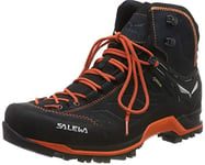 Salewa MS Mountain Trainer Mid Gore-TEX Chaussures de Randonnée Hautes, Asphalt/Fluo Orange, 43 EU