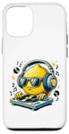 Coque pour iPhone 12/12 Pro Cool Lemon DJ Casque audio