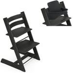 PAKKE, Stokke Tripp Trapp® chair + baby set - oak black