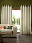 Orla Kiely Natural Linear Stem Line Eyelet Curtains-117Cm X 183Cm (46"X72")