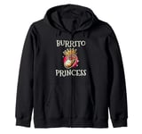 Burrito Princess Mexican Food Burritos Cinco De Mayo Zip Hoodie