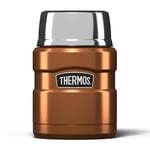 Thermos Stainless King Food Flask, 470ml Capacity - Sleek Multi- Purpose Flask for Daily Food Prep - Durable Stainless Steel with Classic Copper Finish - Ideal for On-the-Go Meals & Drinks