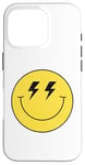 Coque pour iPhone 16 Pro Yeux lumineux jaunes des années 70 souriant souriant