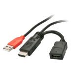 Lindy HDMI 1.4 M/F Power Feeder  (41080)