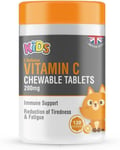 Childrens Vitamin C 200Mg 120 Orange Flavour Chewable Tablets Kids Immunity by ,