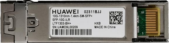 HUAWEI OPTICAL TRANSCEIVER,SFP+,9.8G,SINGLE-MODE MODULE(1310NM,1.4KM,LC) (02311BJJ)