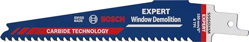 Bosch Professional 10x Expert ‘Window Demolition’ S 956 DHM Reciprocating Saw Blade (for Wood with tough metal, Length 150 mm, Accessories Reciprocating Saw)