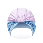 townssilk Bonnet de nuit 100% soie de mûrier pour femme, bonnet de nuit 16 momme en soie, bon pour les cheveux, protège les cheveux, bonnet de nuit en soie,populaire,lavenderIceblue