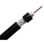 1852 VHF-kabel RG58 superlavt tap, svart 6mm, 100m