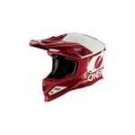 O'NEAL | Casque de Motocross | Moto MX Enduro | Compatible Airflaps™, Doublure rembourrée Coolmax, Fermeture de sécurité Double-D | Casque 8SRS 2T | Adulte | Rouge | Taille XXL