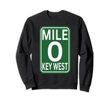 Mile marker Key West FL.mile zero route sing 2025 Sweatshirt