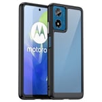 Motorola Moto G24 Power Crystal Hybrid-skal, svart