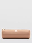 Mango Zipped Pencil Case Bag, Light Beige