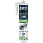 Mastic de Fixation BOSTIK Purefix Super Power Objets Lourds - Tous Matériaux - Sans Solvant ni Phtalates - Cartouche 450 g