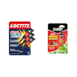 Loctite Super Glue-3 Power Gel Mini Dose, colle forte enrichie en caoutchouc, mini-dose de colle gel ultra-résistante & Sader Colle Contact Type Néoprène – Sans Solvant et Sans Odeur