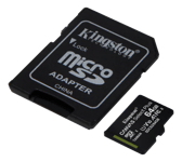 Kingston microSDXC Canvas Select Plus minneskort 64GB 100MB/s inkl SDXC-adapter