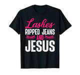 Lash Artist Father Lashes Ripped Jeans And Jesus T-Shirt