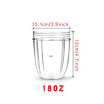 18/24/32OZ Clear Juicer Cup Mug Home Replaceable Mug For NutriBullet Blender