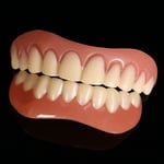 Upper & Lower Silicone False Teeth Dental Veneers Dentures Fake Tooth Smile Set