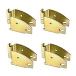 DC Cargo E-Track Wood Beam End Socket Shelf Brackets for Custom Storage - Pack of 4 - E track Accessories for Enclosed Trailers -Ideal for 2x4 & 2x6 in Trucks, Trailers, Vans, RVs - Etrack Accessories