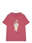 Polo Bear Cotton Jersey Tee Tops T-shirts Short-sleeved Red Ralph Lauren Kids