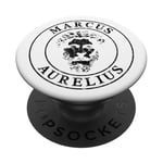 Le grand stoïcien Marc Aurèle - v5 vintage PopSockets PopGrip Adhésif