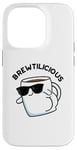 Coque pour iPhone 14 Pro Puce à café chaude Brew-Tilicious Funny