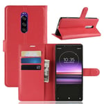 Sony Xperia 1      PU Wallet Case    [Red]