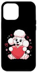 iPhone 12 Pro Max Cute Poodle Love Heart Valentines Day Poodle Lover Case