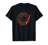 Vinyl LP Records - Colorful Waves Vinyl Disc T-Shirt