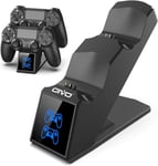 Manette Ps4 Chargeur, Ps4 Station De Charge Rapide Avec Indicateur Led Pour Manette Sony Playstation 4 / Slim/Pro