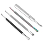 4x Dead Skin Remover Fork Cuticle Pusher Stainless Steel Double‑Ended Nail SG