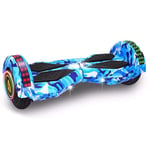 QINGMM Hoverboard,Two-Wheel Electric Scooters with Bluetooth Speaker And Colorful LED Light,Self Balancing Scooter for Kids And Adult,Blue
