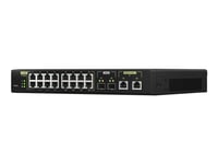 Qnap Qsw-M2116p-2T2s - Switch - Styrt - 16 X 100/1000/2.5G (Poe+) + 2 X 10 Gigabit Sfp+ + 2 X 100/1000/2.5/5/10G (Poe++) - Stasjonær, Rackmonterbar - Poe++ (280 W)