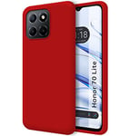 Silicone Liquid Ultra Soft Case for Huawei Honor 70 Lite 5G Red